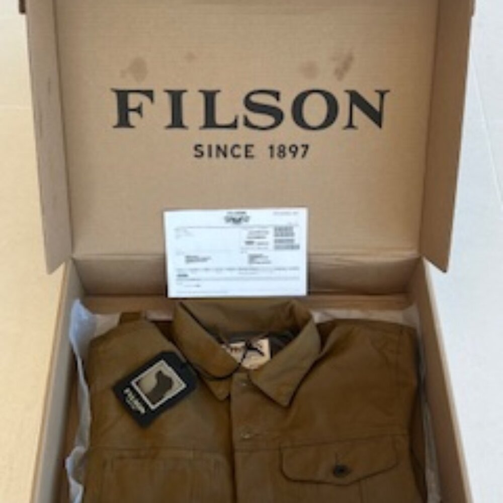 Filson Short Lined Cruiser Jacket - Dark Tan X-Large